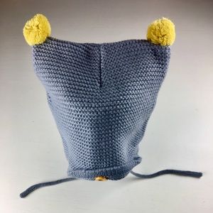 Soft Winter Hat-Babies and toddlers - grey/yellow
